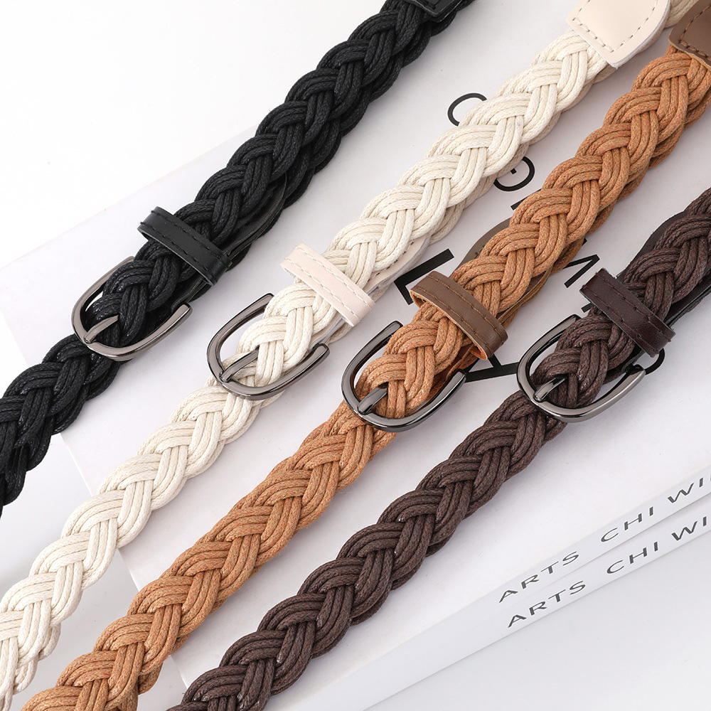Women's Retro Vintage Woven Th - огляд і ціна Off White Belt