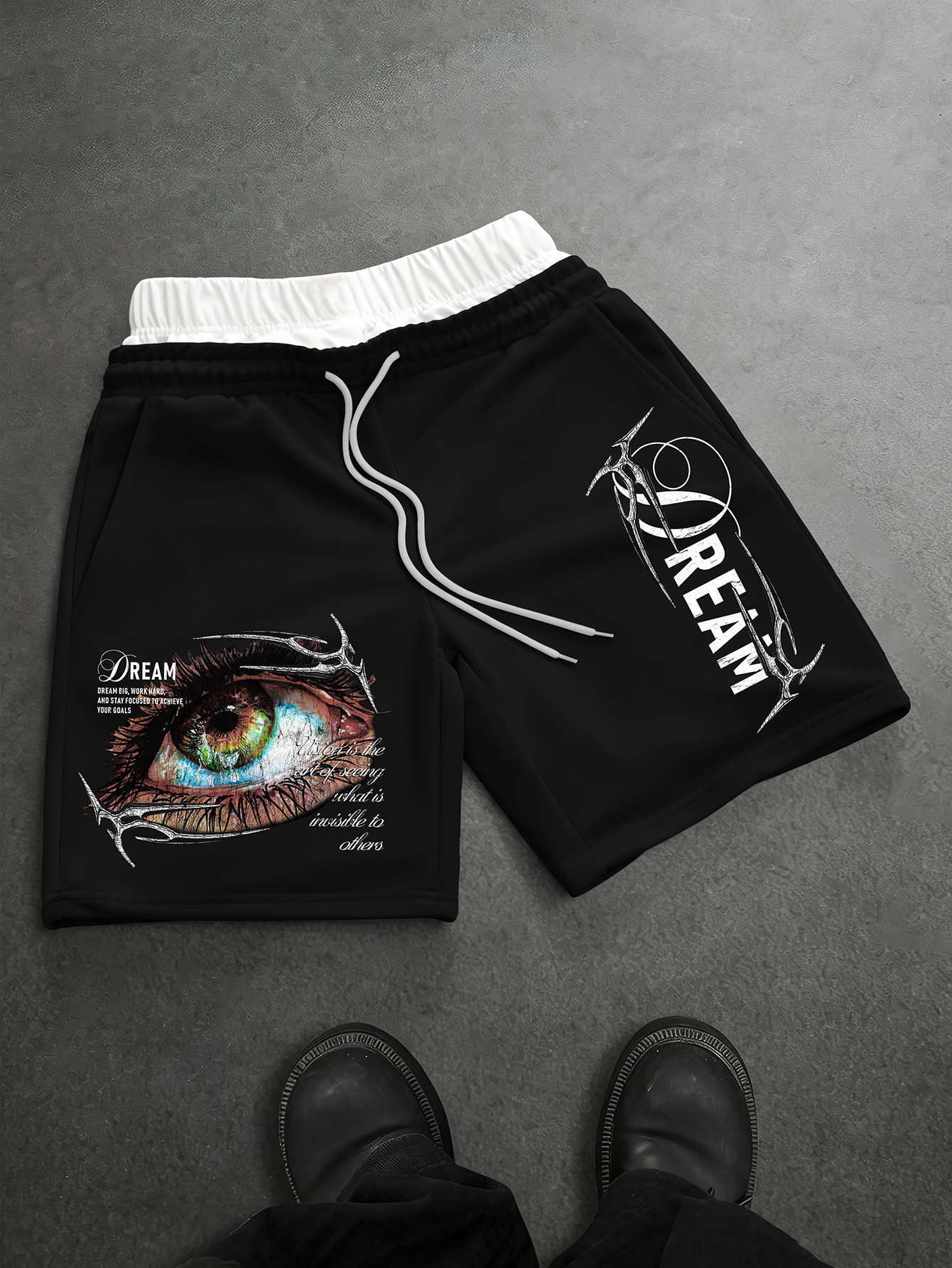 Men's Gothic Streetwear Shorts - огляд і ціна Streetwear Brand With Eye