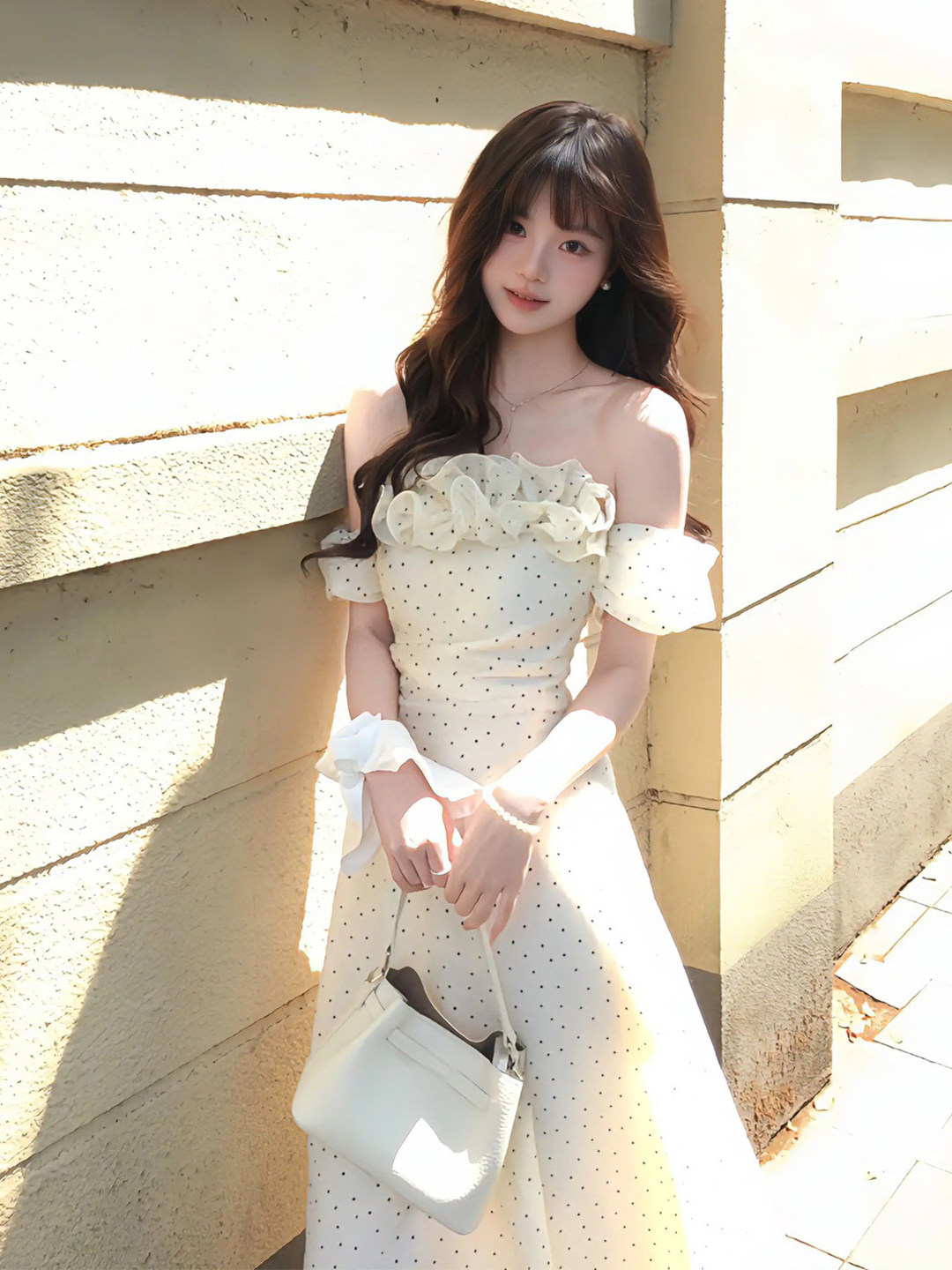 French Style Off-Shoulder Long - огляд і ціна Off White Belt