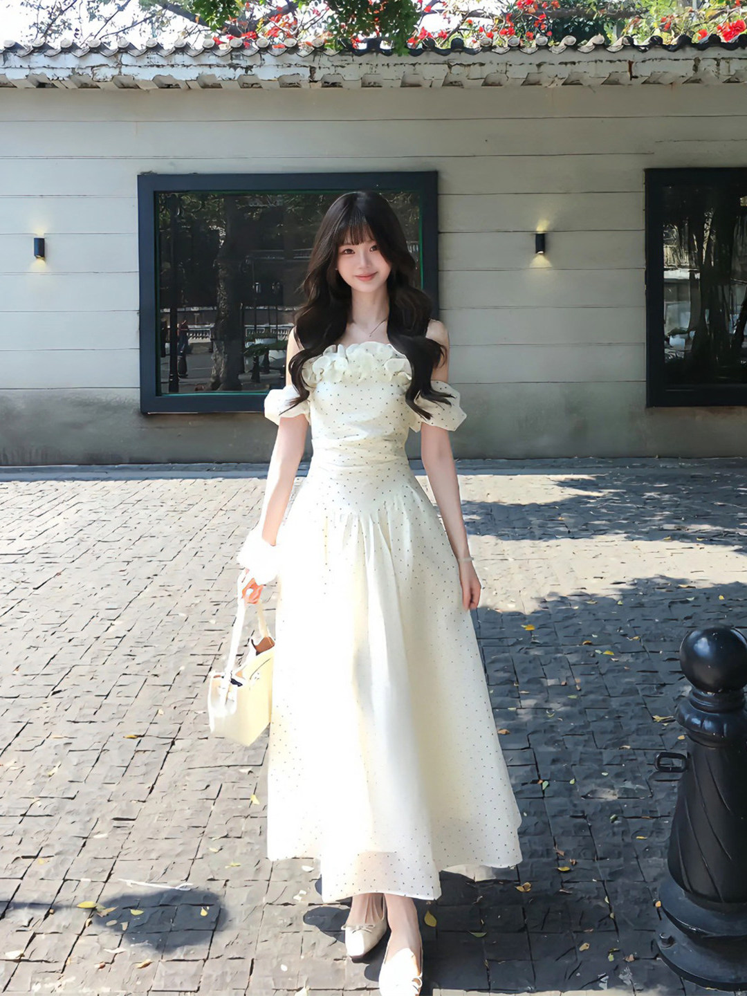 French Style Off-Shoulder Long - огляд і ціна Off White Belt
