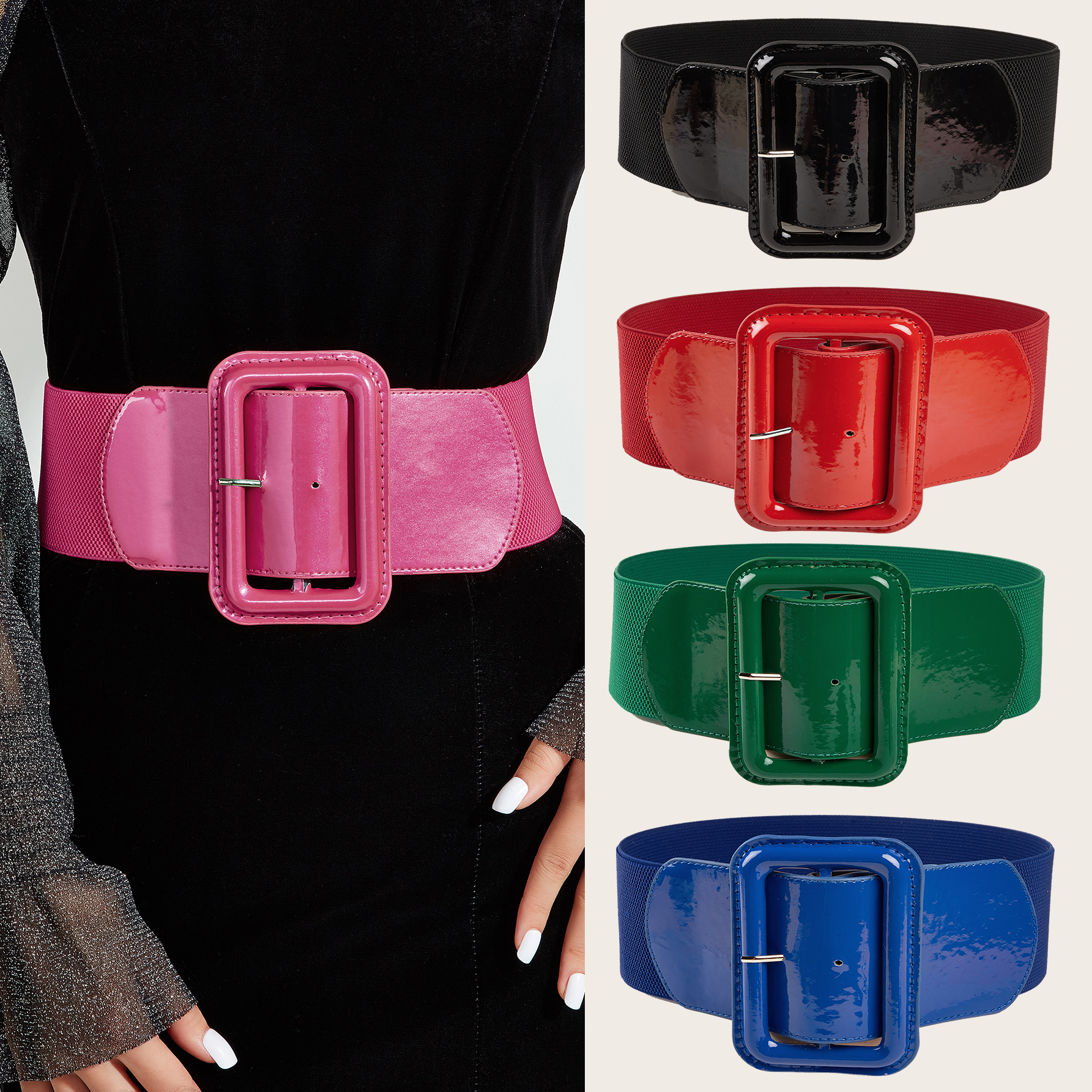 Rectangle Pin Buckle Wide Belt - огляд і ціна Off White Belt