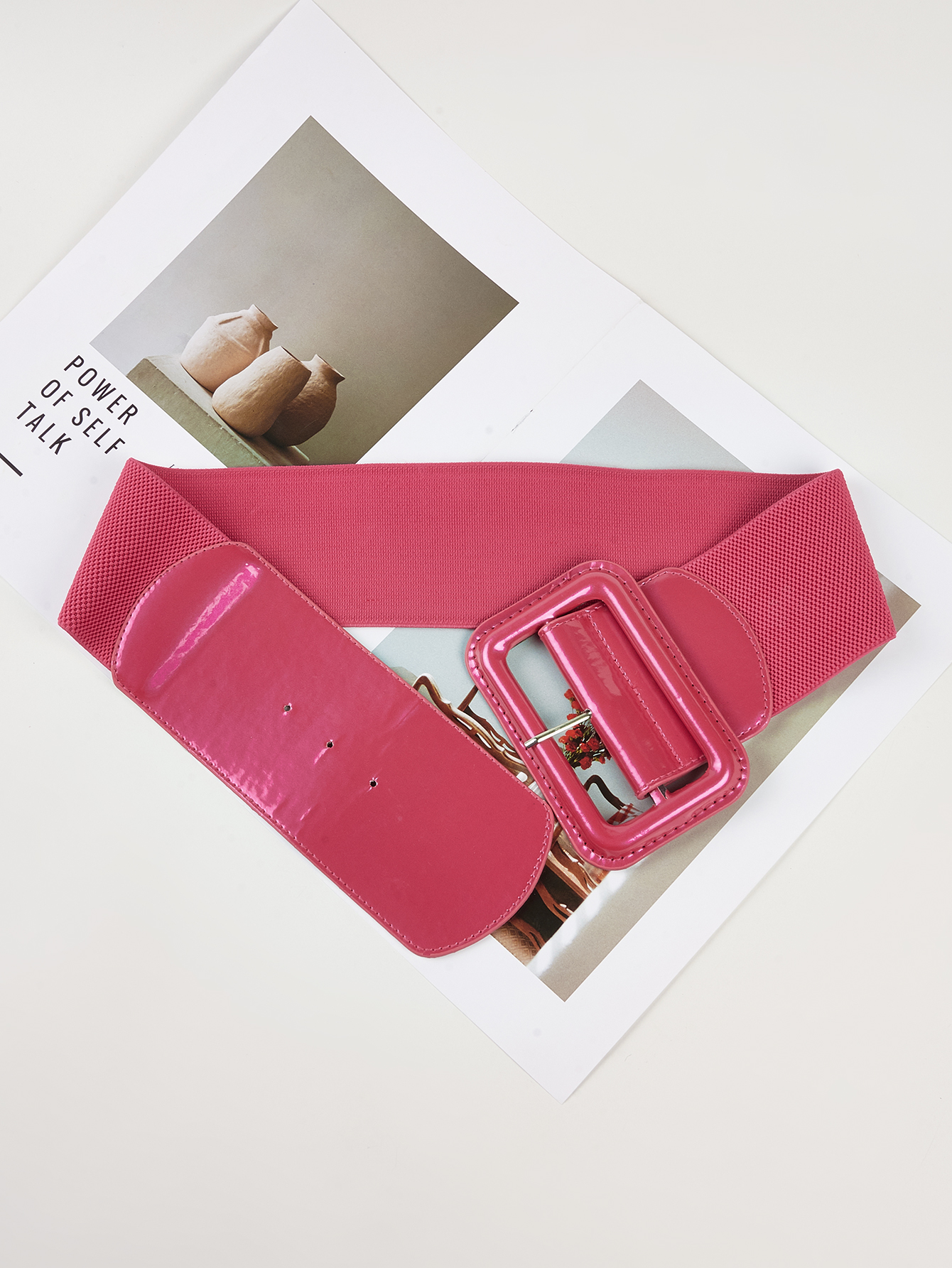 Rectangle Pin Buckle Wide Belt - огляд і ціна Off White Belt