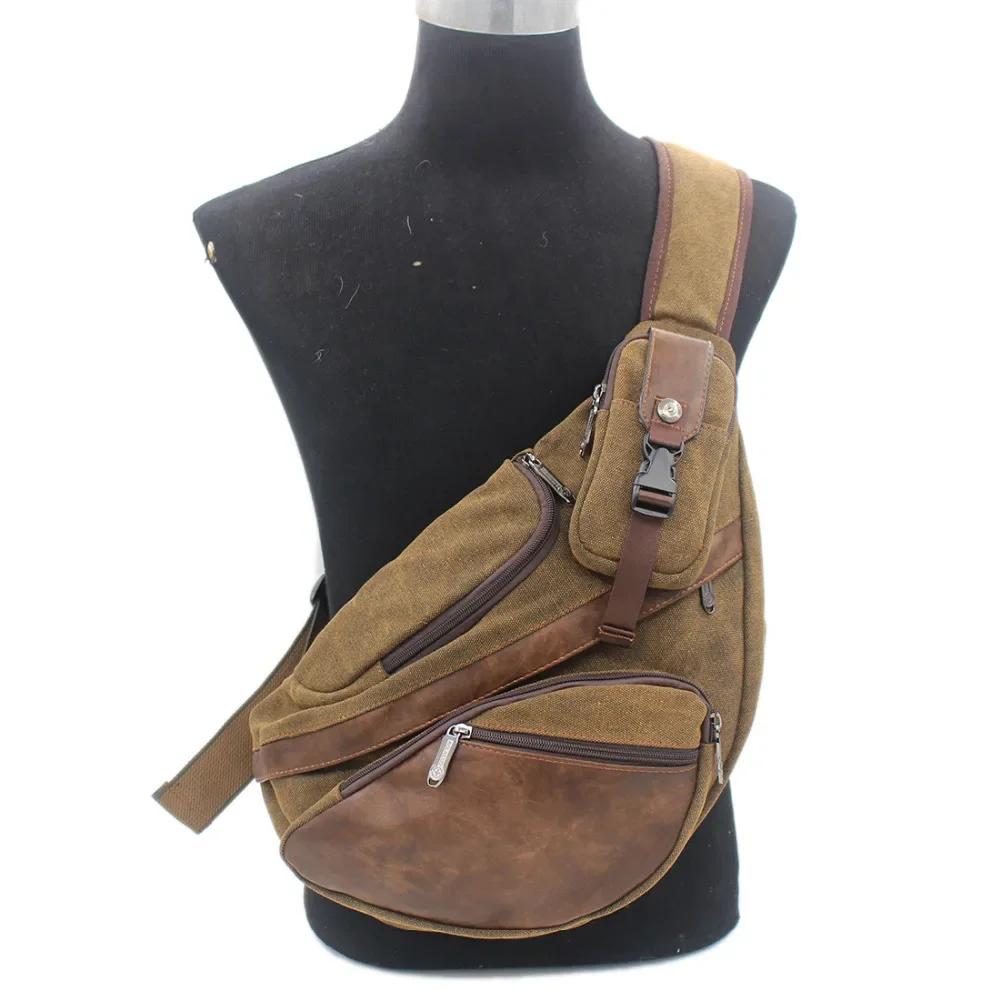 High Quality Men Canvas Sling  - огляд і ціна Streetwear Brand Backpack