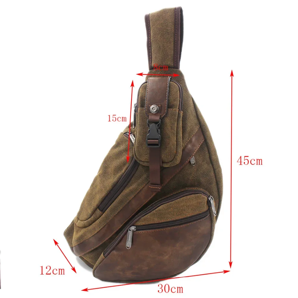 High Quality Men Canvas Sling  - огляд і ціна Streetwear Brand Backpack