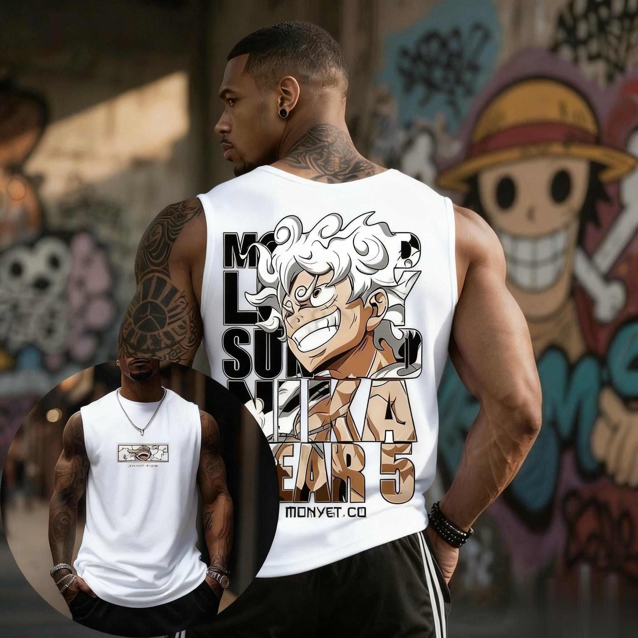 One Piece Luffy Gear 5 Tank To - огляд і ціна Streetwear Gym Brand